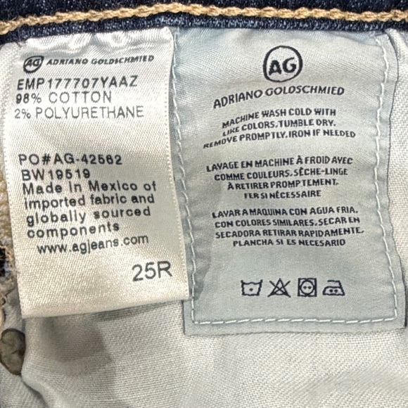Ag Adriano Goldschmied The Farrah Skinny Ankle - High Rise Jeans Size 25 - Picture 8 of 9